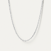 Platinum Plated Dhani Chain Necklace