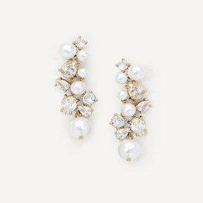 Statement Serena Pearl Drop Earrings