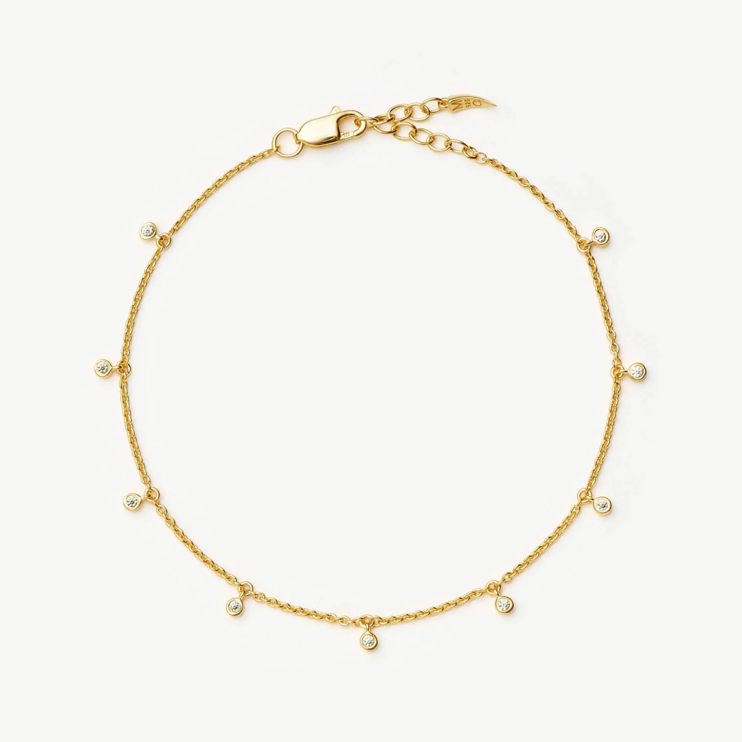 18k Gold Plated Intersteller Drop Chain Bracelet