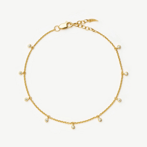 18k Gold Plated Intersteller Drop Chain Bracelet