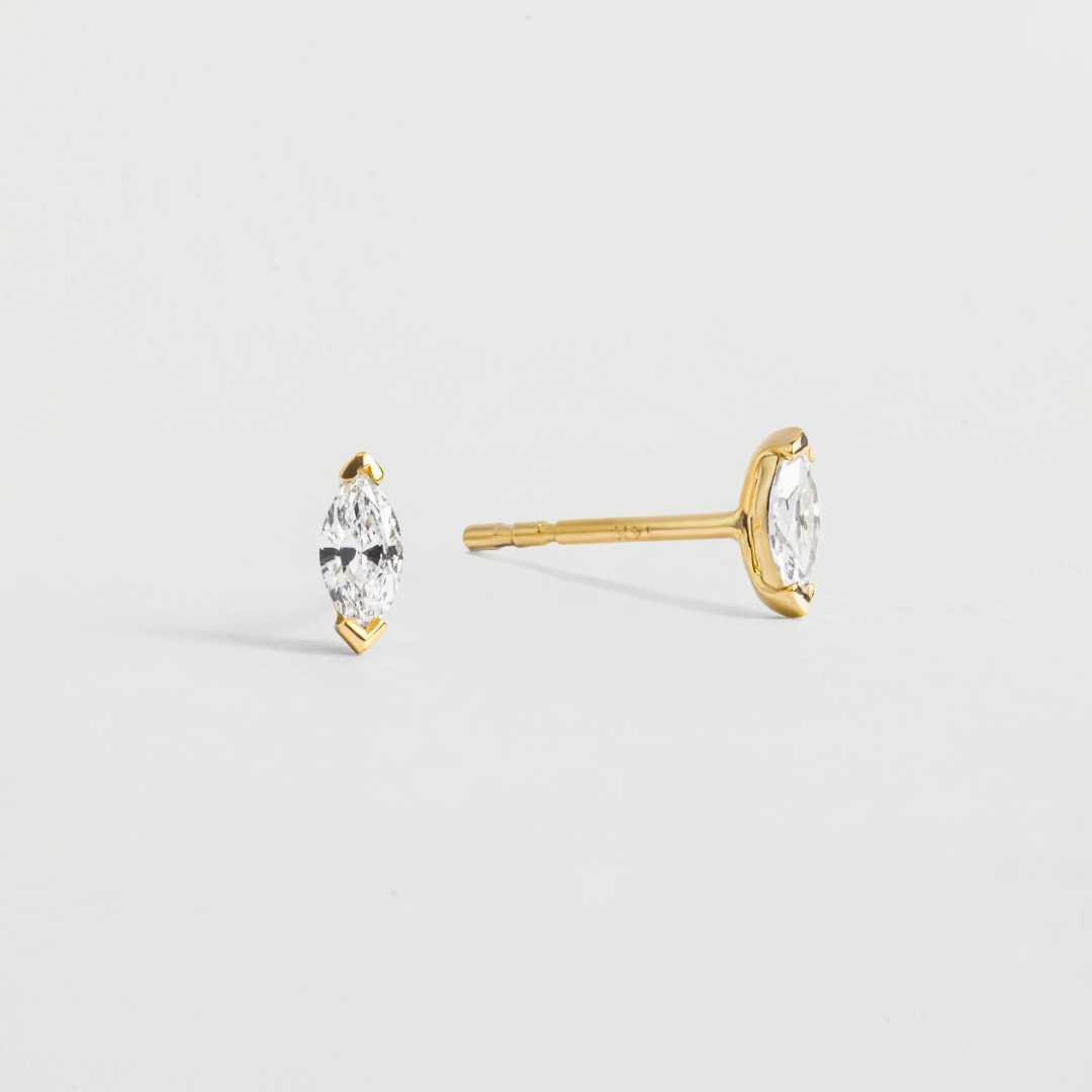 Lab-Grown Diamond Marquise Stud Earrings