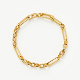 18K Gold Plated Axiom Link Chain Bracelet