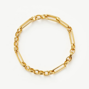 18K Gold Plated Axiom Link Chain Bracelet