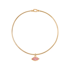 Pink Sapphire Protection Choker Necklace