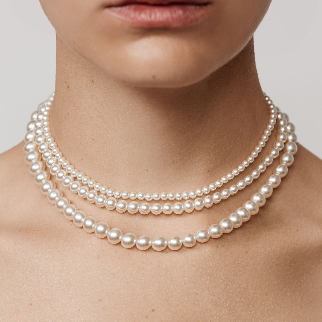 Louise Triple Layered Pearl Necklace