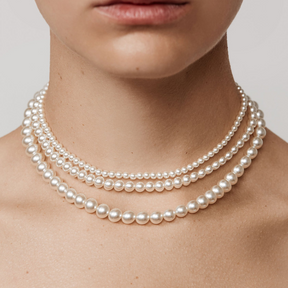 Louise Triple Layered Pearl Necklace