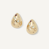 Aven Domed Teardrop Studs