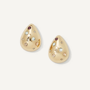 Aven Domed Teardrop Studs