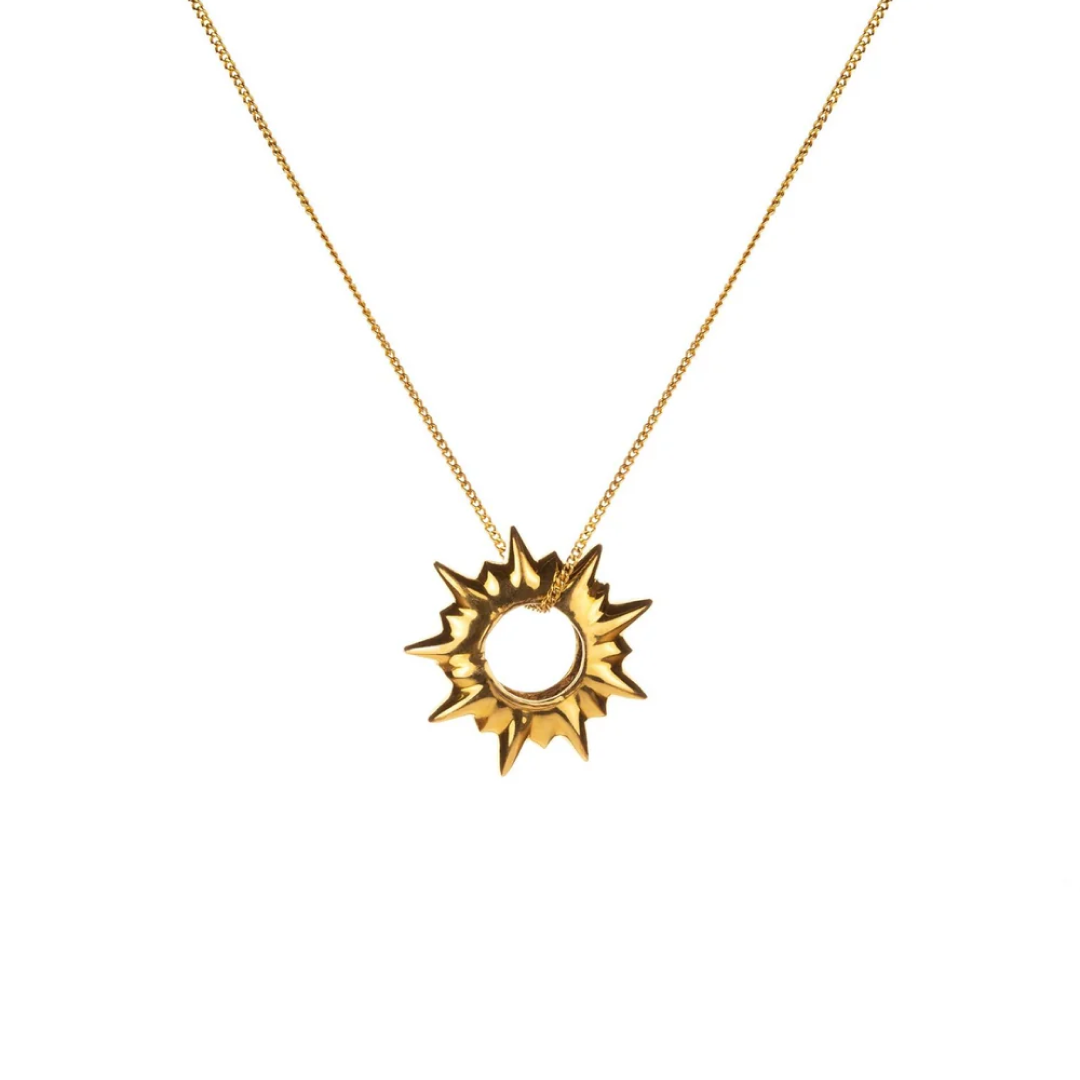 Sun Stud Pendant Necklace