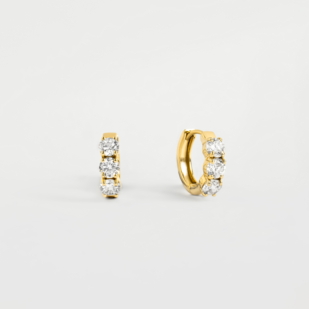 Lab-Grown Diamond Chunky Hoops