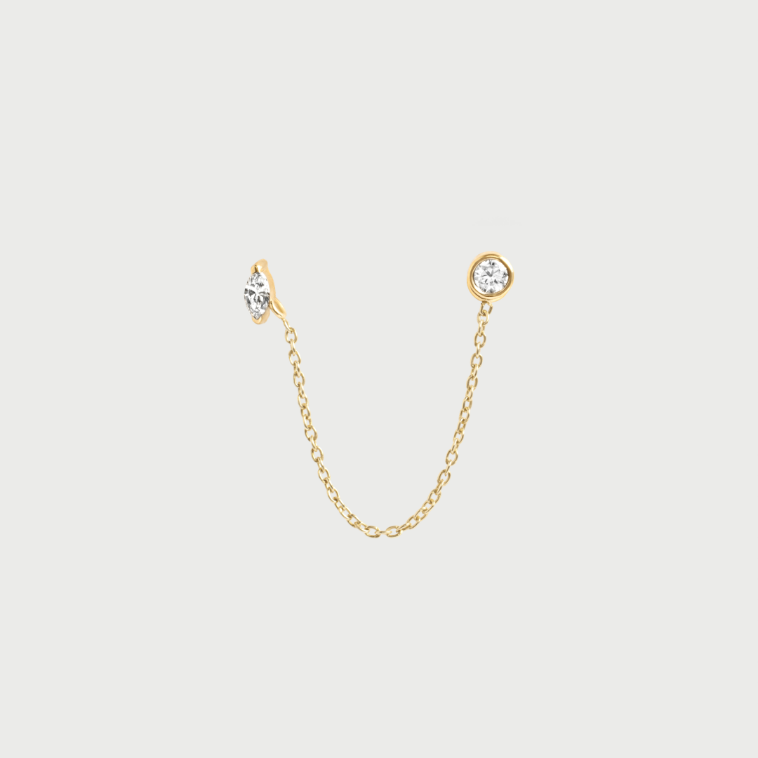 Lab-Grown Diamond Chain Link Earrings