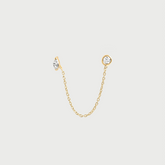 Lab-Grown Diamond Chain Link Earrings