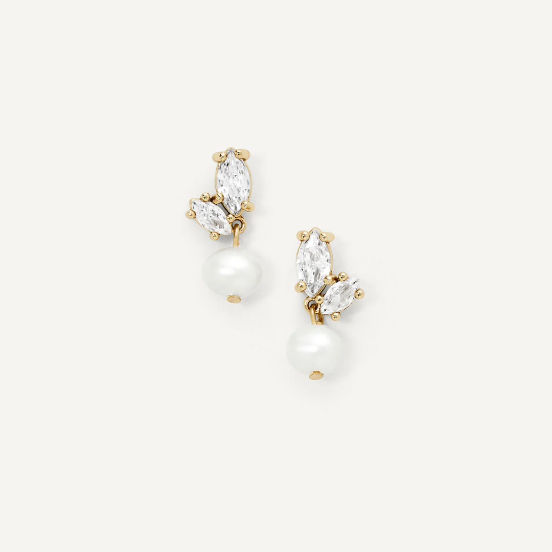 14K Gold Plated Bryn Drop Earrings