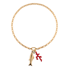 Statement Charm Barrier Necklace