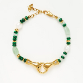 Harris Reed In Good Hands Green Beaded Bracelet