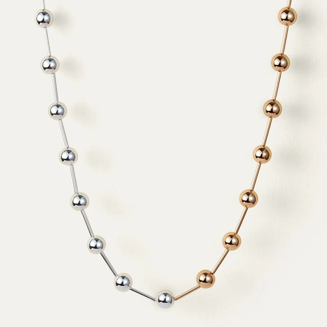 Two-Tone Celeste Beaded Necklace