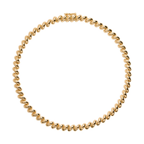 Statement 14k Gold Marcos Chain Necklace