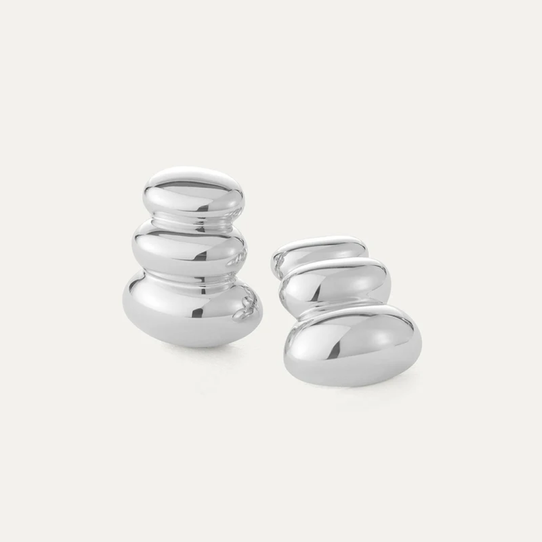 Silver Non-Stop Statement Earrings
