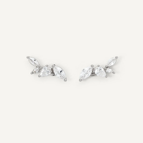 Silver Plated Sydney CZ Climber Studs