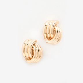 14K Gold Plated Grace Knot Earrings