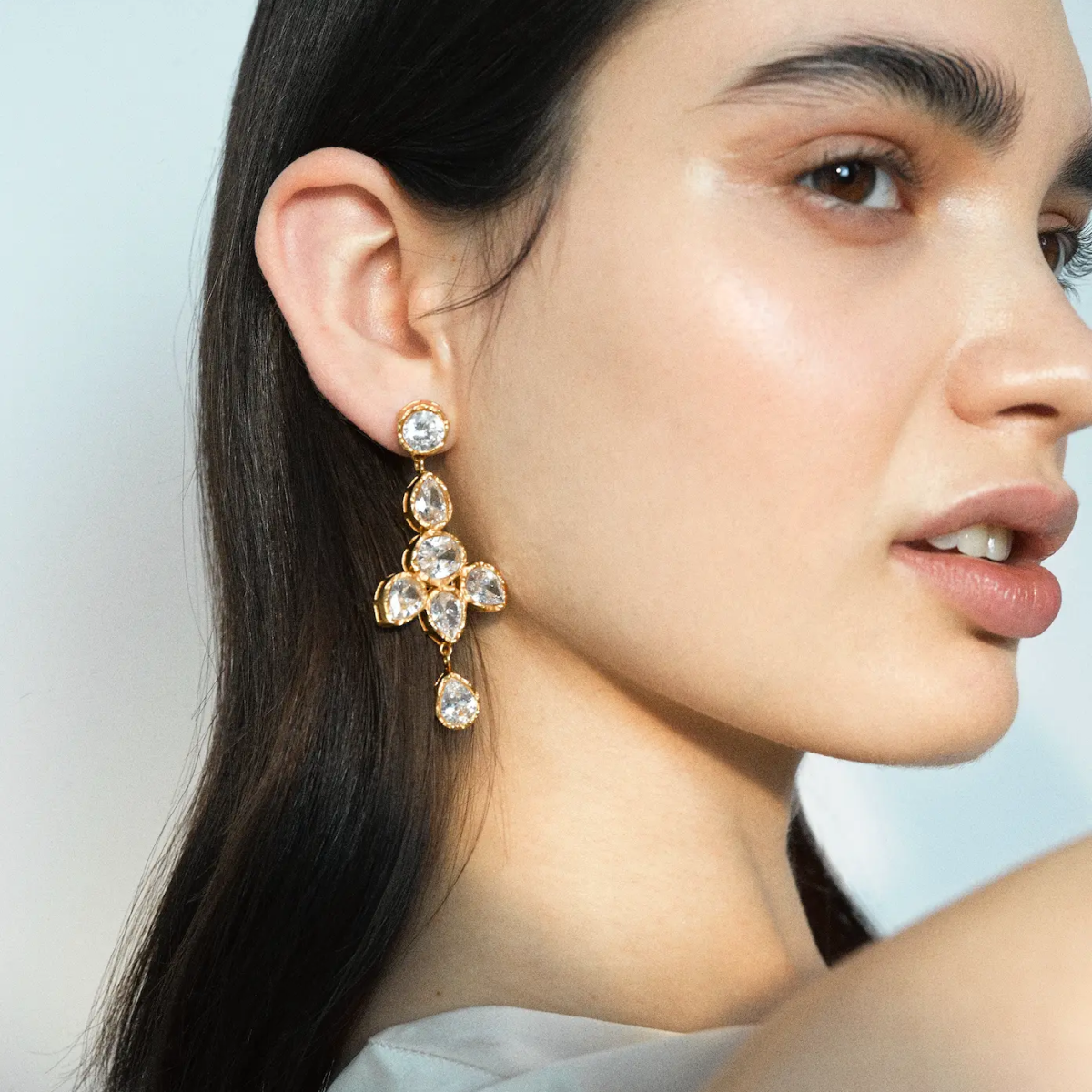 22K Gold Plated Serafina Dangle Earrings