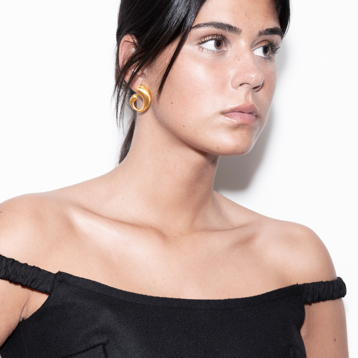 Fluid Matte Finish Camille Earrings