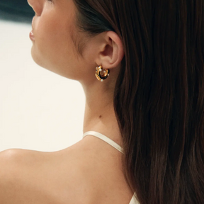 22K Gold Plating Lua Hoops