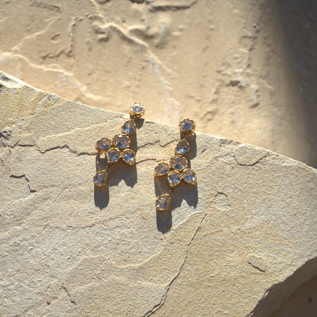 22K Gold Plated Serafina Dangle Earrings