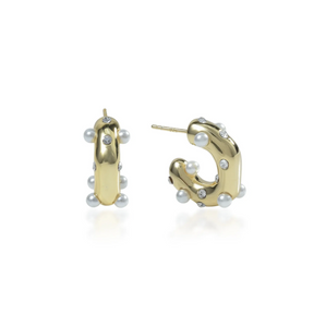 22K Gold Plating Lua Hoops
