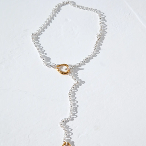 Two-Tone Long Link Chain Necklace