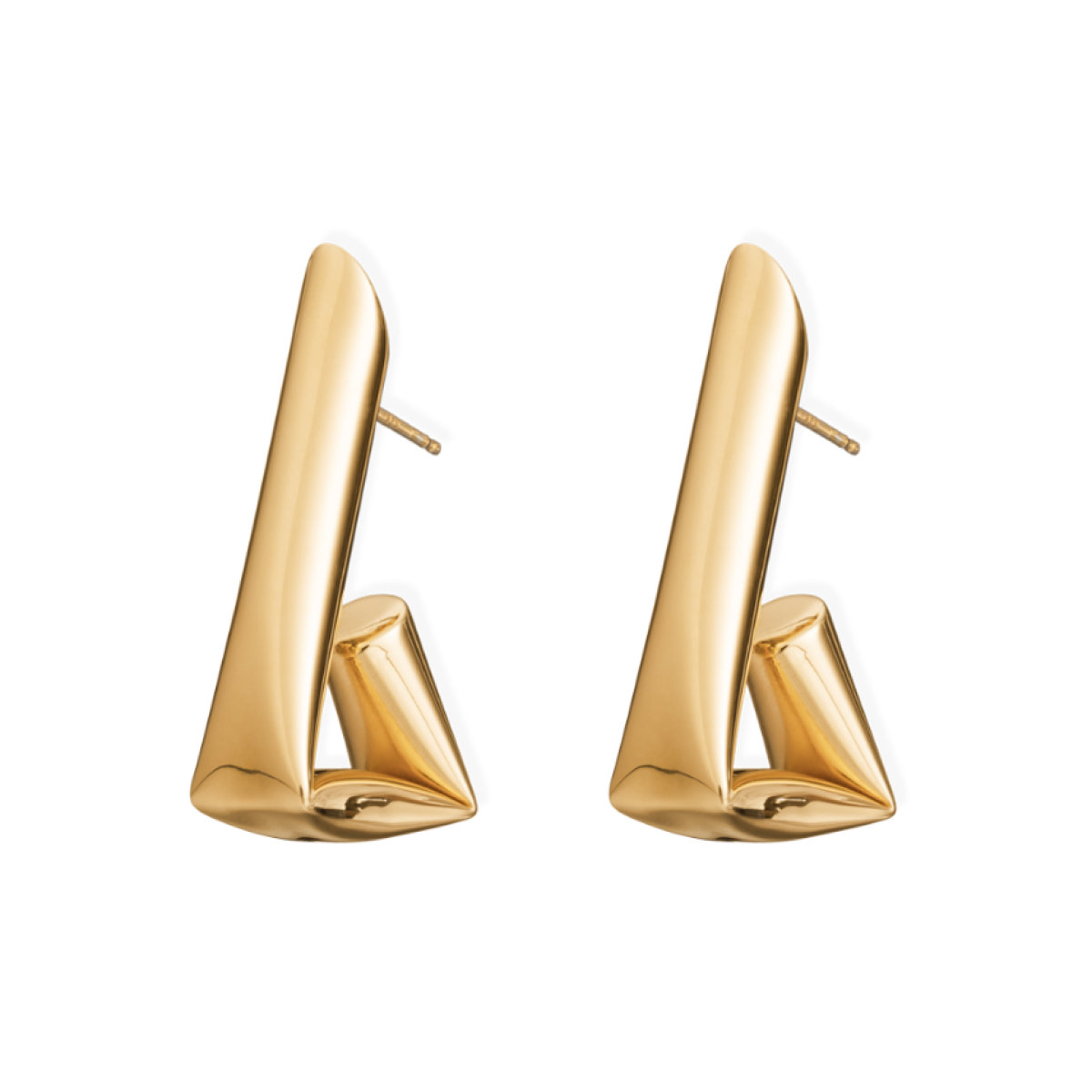 Statement 18K Gold Plated Tina Earrings