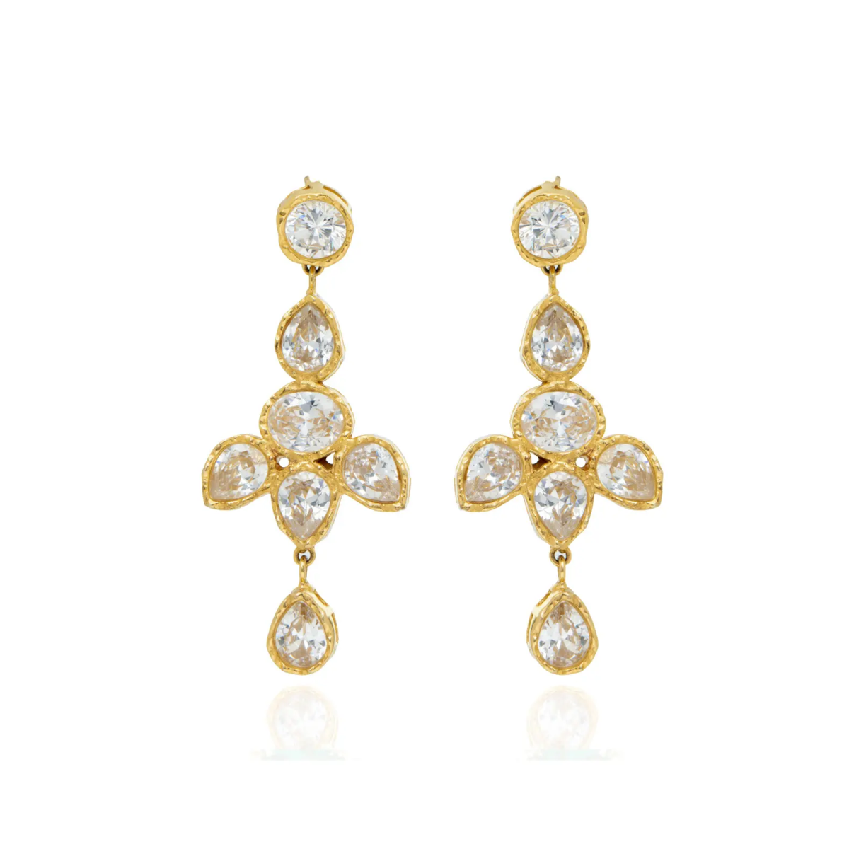 22K Gold Plated Serafina Dangle Earrings