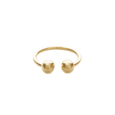 Minimalist Gold Barbell Ring