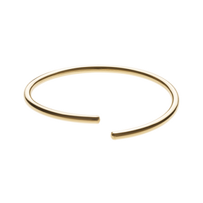 Minimalist Asymmetrical Gold Bangle Bracelet