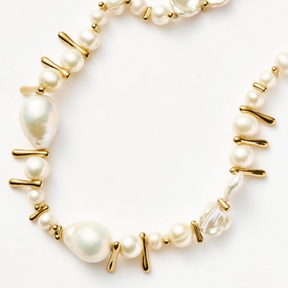 Mixed Pearl Statement Beaded Necklace