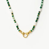 Harris Reed In Good Hands Green Beaded Necklace