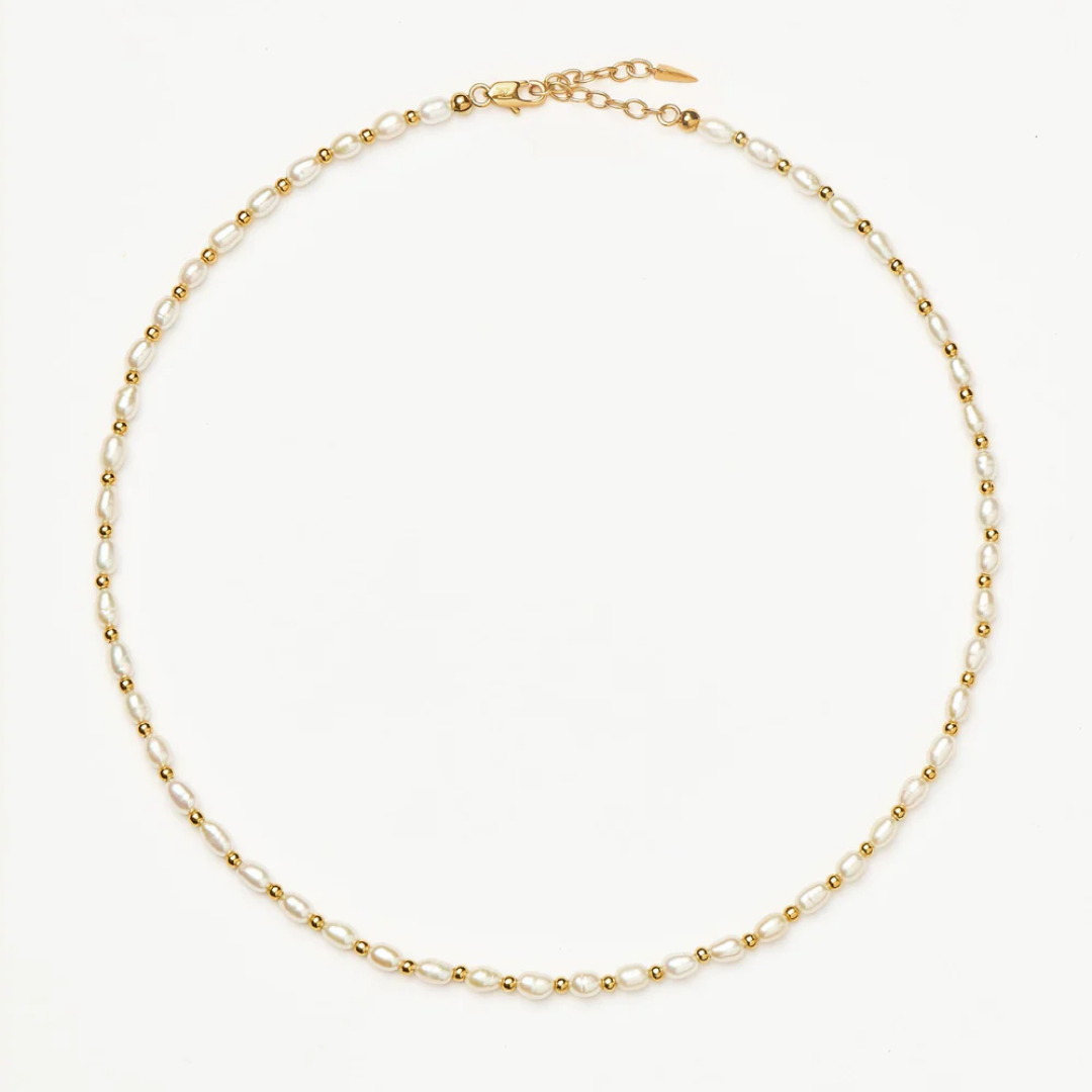 Minimalist Pearl Beaded Choker