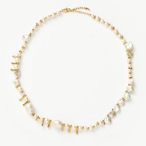 Mixed Pearl Statement Beaded Necklace