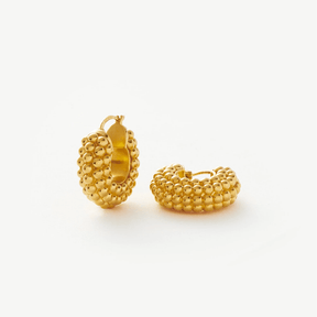 18K Gold Plated Baya Hoop Earrings