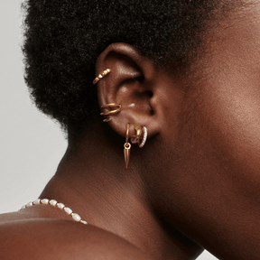 14K Gold Vermeil Claw Statement Ear Cuff