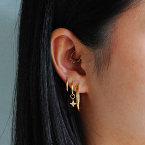 18K Gold Plated Essential Large Hoops