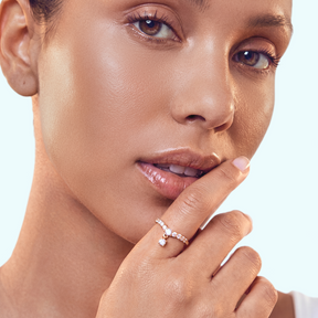 Lab Grown Diamond Wishbone Cluster Ring
