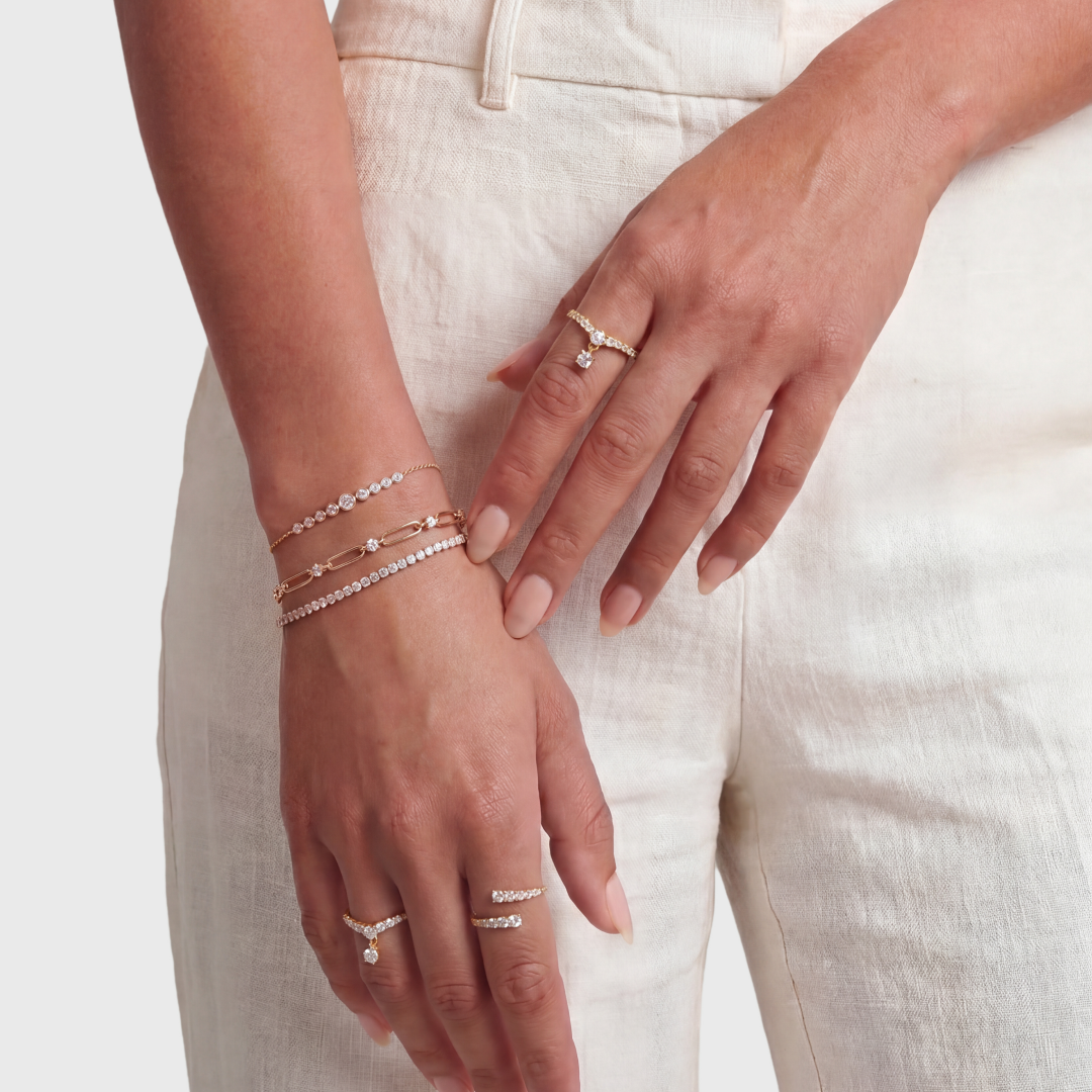 Lab Grown Diamond Chain Link Bracelet