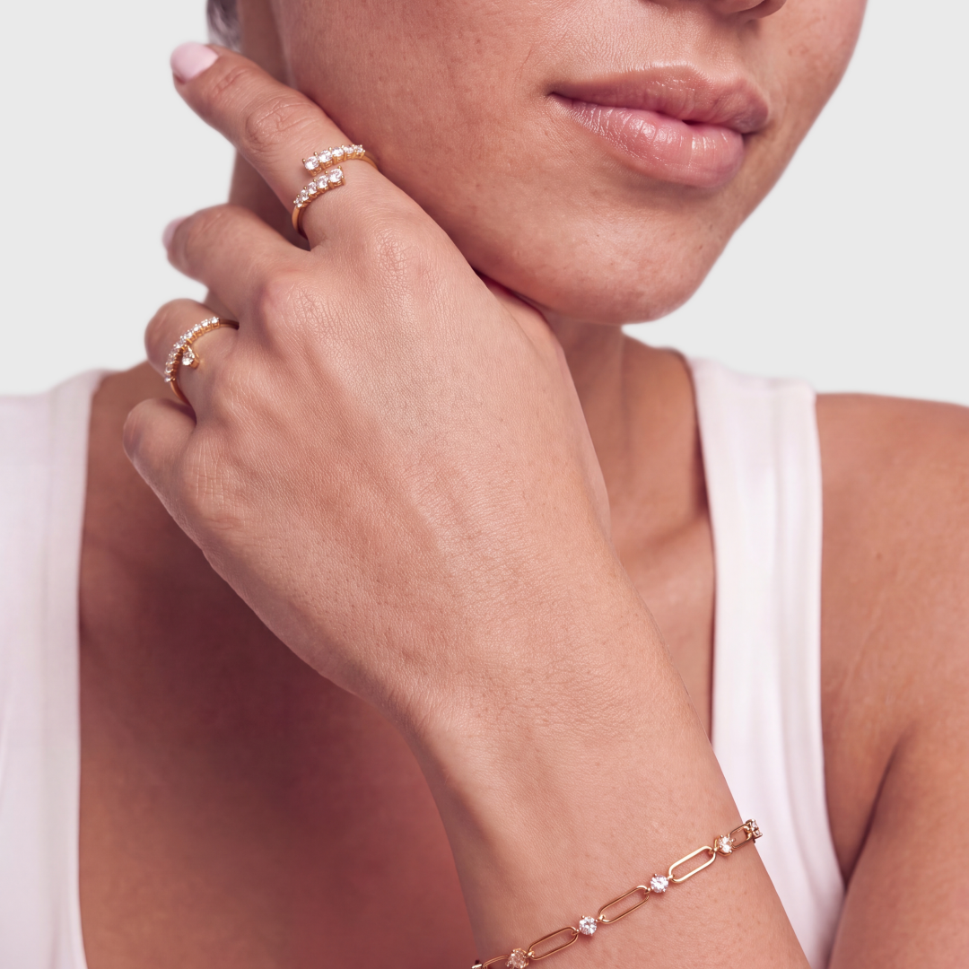 Lab Grown Diamond Brioche Cluster Ring