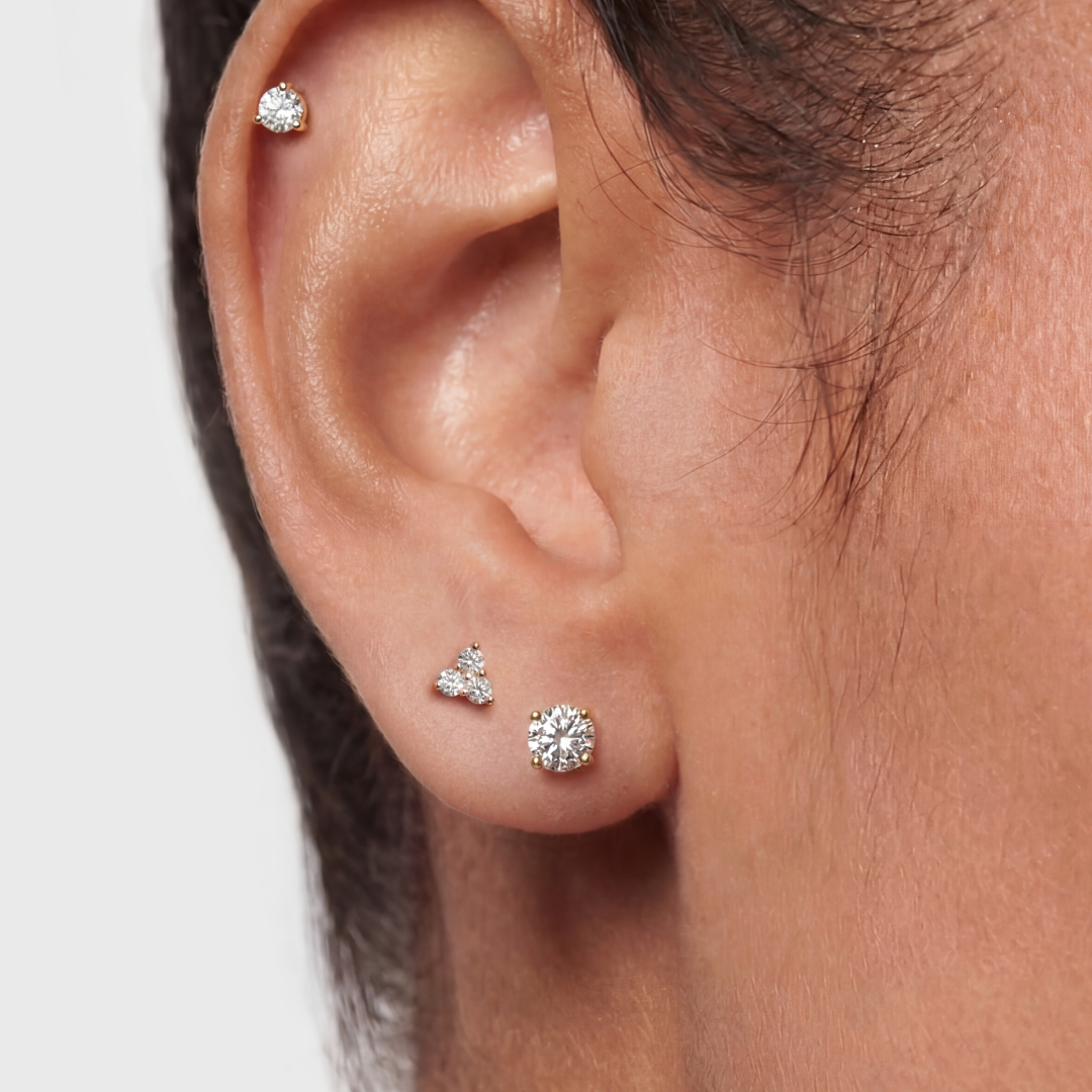 Lab Grown Diamond Round 5mm Stud Earrings