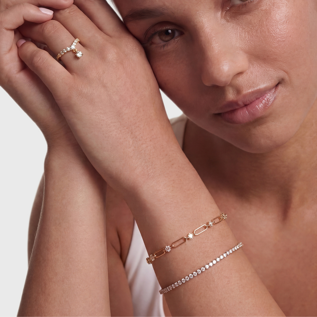 Lab Grown Diamond Chain Link Bracelet