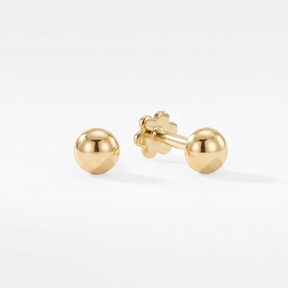 Mini Solid Gold Stud Earrings