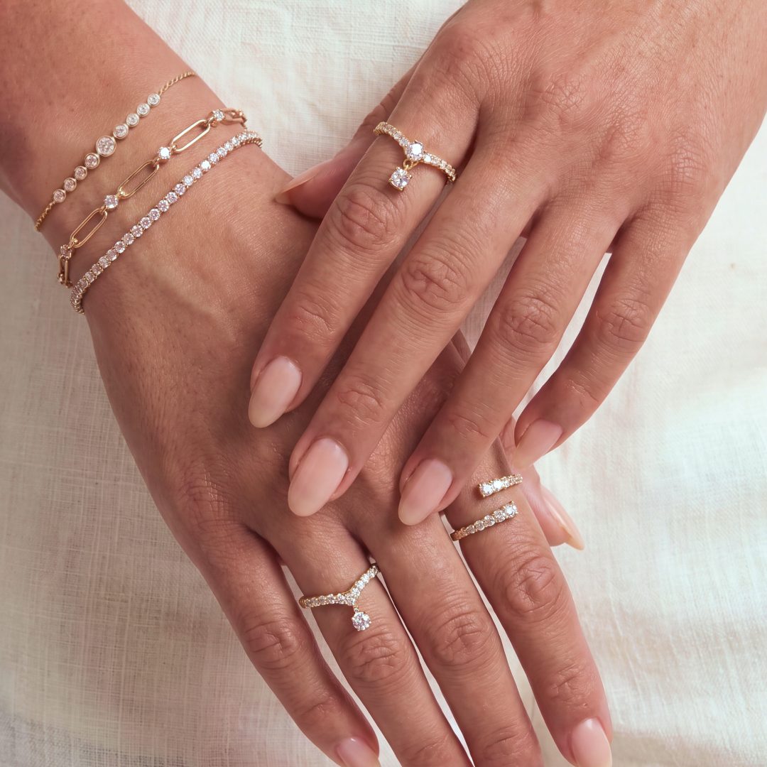 Lab Grown Diamond Brioche Cluster Ring