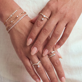 Lab Grown Diamond Brioche Cluster Ring