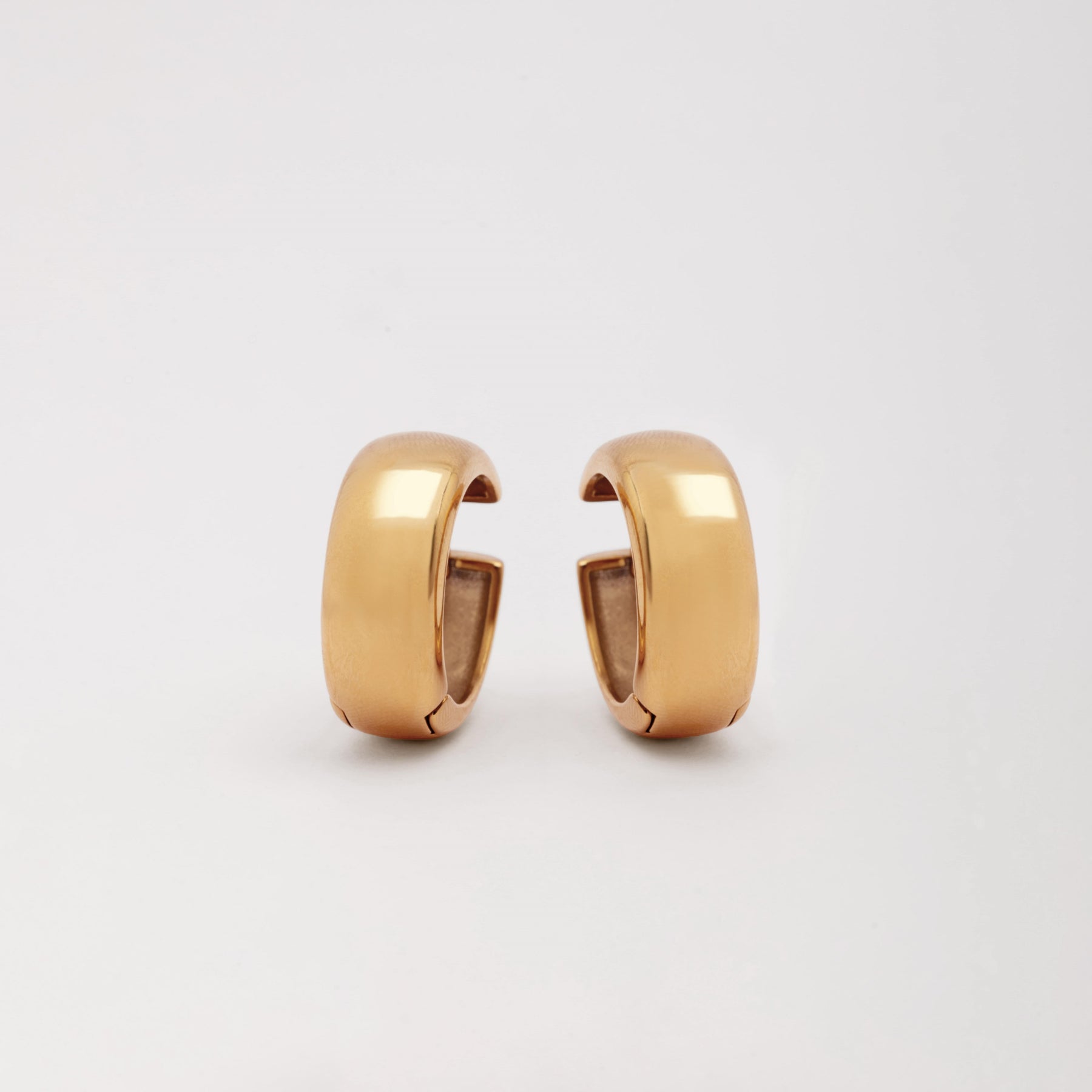 18K Gold Plated Classic Huggie Earrings